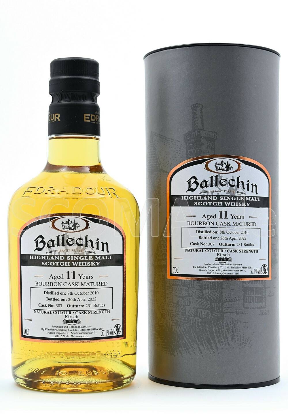 Edradour Ballechin SFTC 11 Years 2010/2022 Bourbon Cask Matured Whisky 0,7l 57,1% Whisky