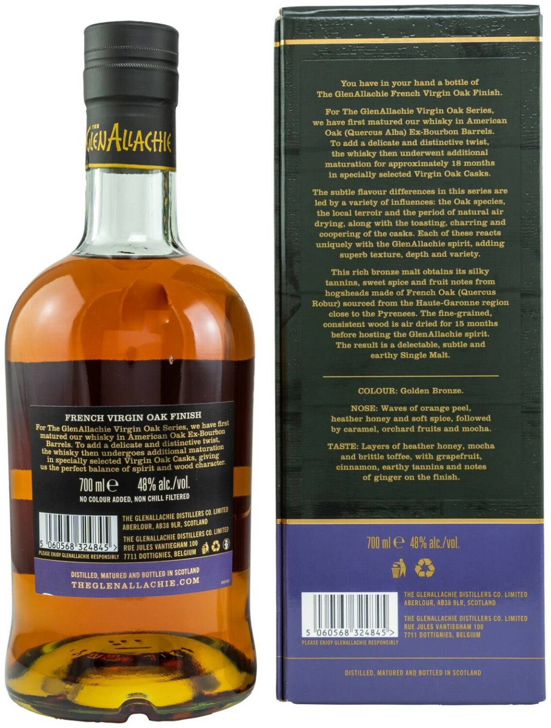 GlenAllachie 10 Jahre French Oak Wood Finish 0,7l 48% Whisky