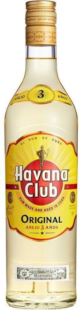 Rum Havana Club Añejo 3 Años 1l 37,5%