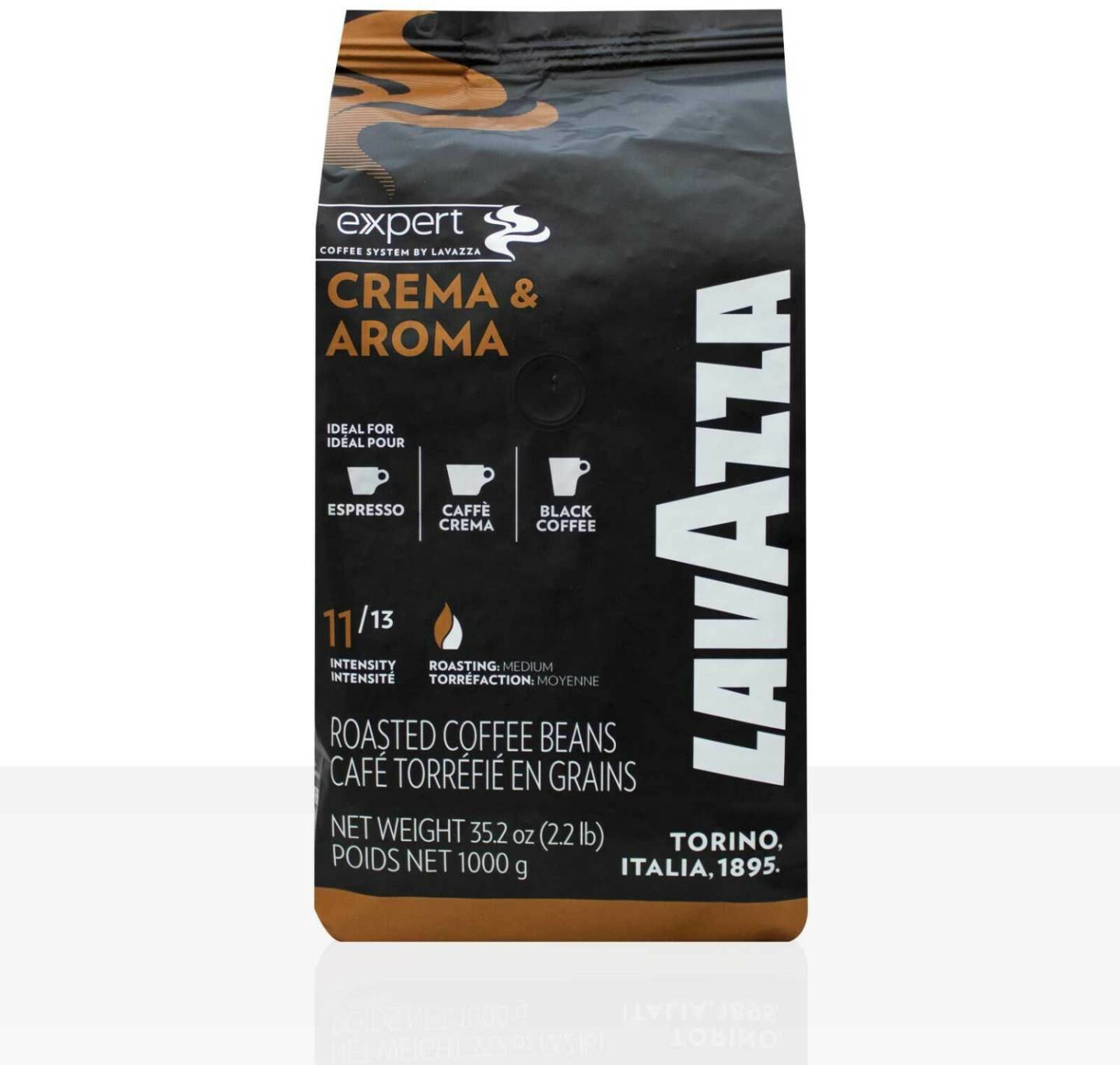 Lavazza Expert Plus Crema & Aroma ganze Bohnen (1kg) Kaffee & Espresso