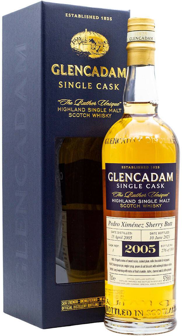 Glencadam Glencadam Aged 16 Years 2005/2021 Cask 1 Highland Single Malt Scotch Whisky 0,7l 57,5% Whisky