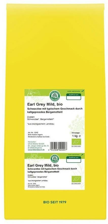 Tee Lebensbaum Earl Grey Mild (1kg)