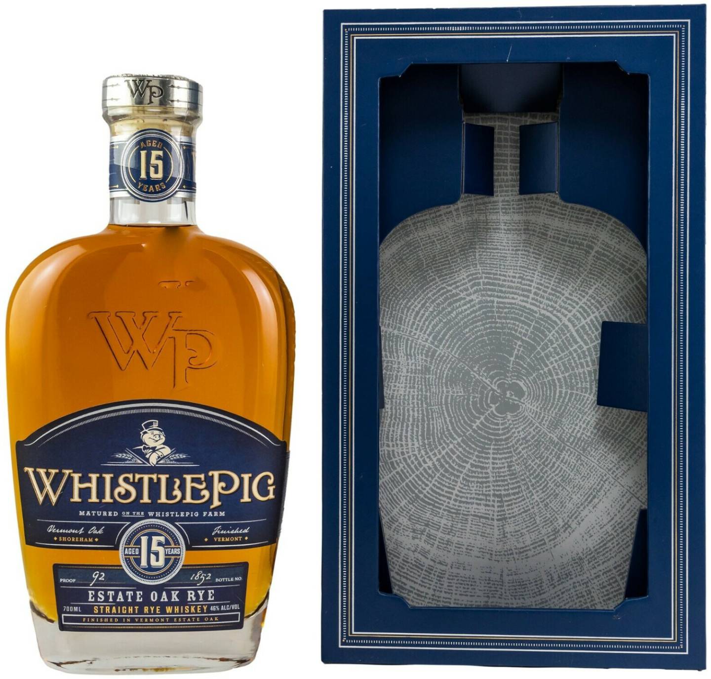 Whisky Whistle Pig 15 Jahre Straight Rye Whiskey 0,7l 46%