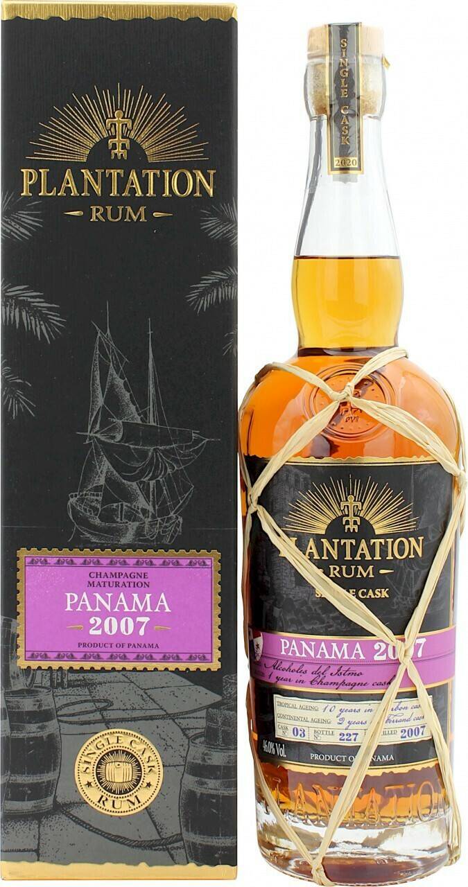 Plantation Rum Panama 13 Jahre 2007/2020 Champagne Single Cask 46.0% 0,7L Rum