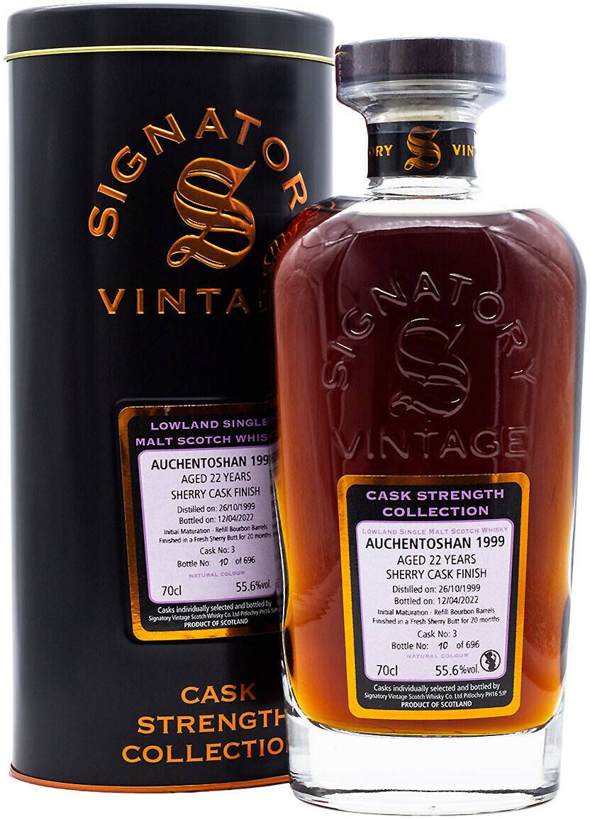 Signatory Vintage Auchentoshan Aged 22 Years 1999/2022 Lowland Single Malt Scotch Whisky 0,7l 55,6% Whisky