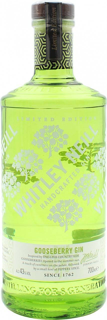 Gin Whitley Neill Gooseberry Stachelbeere Gin 43% 0,7l