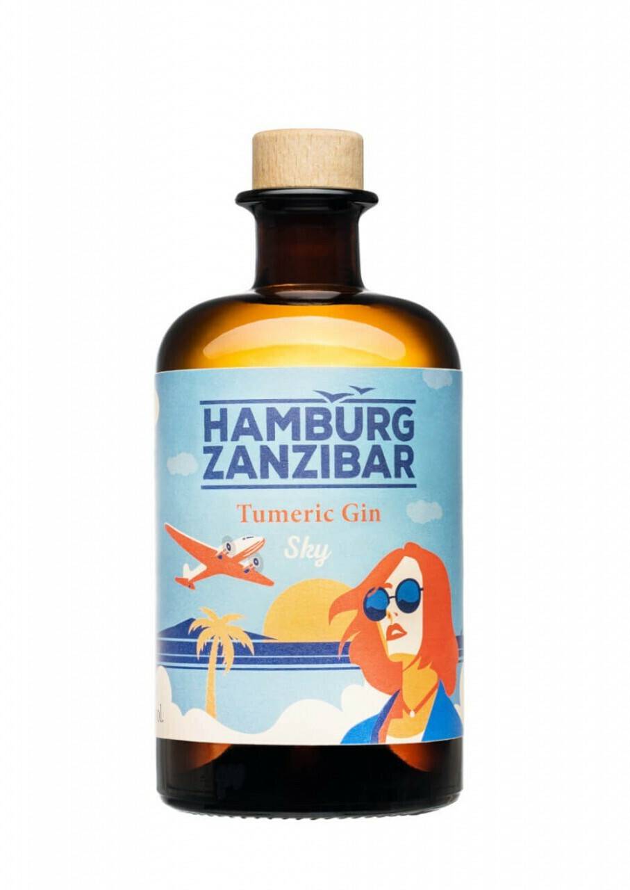 Hamburg Zanzibar Tumeric Sky Gin 0,5l 40% Gin