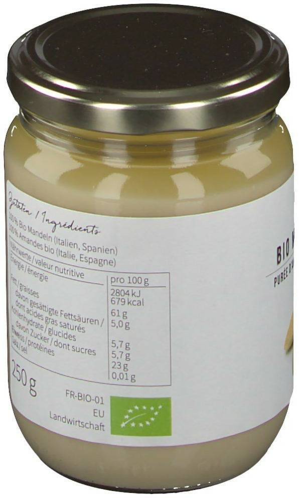 nu3 Bio Mandelmus weiß Paste250g nu3 Bio Mandelmus weiß Paste