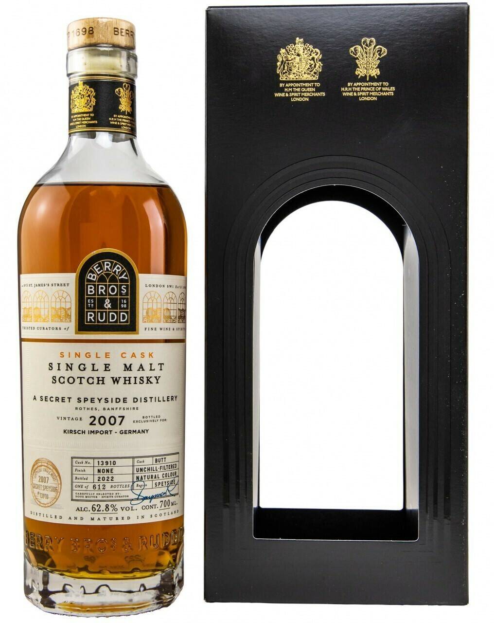 Berry Bros & Rudd Secret Speyside 2007/2022 Single Cask 0,7l 62,8% Whisky