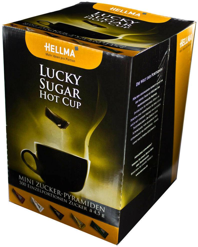 Hellma Zuckersticks Lucky Sugar Hot Cup (500 x 4,5 g) Backzutaten