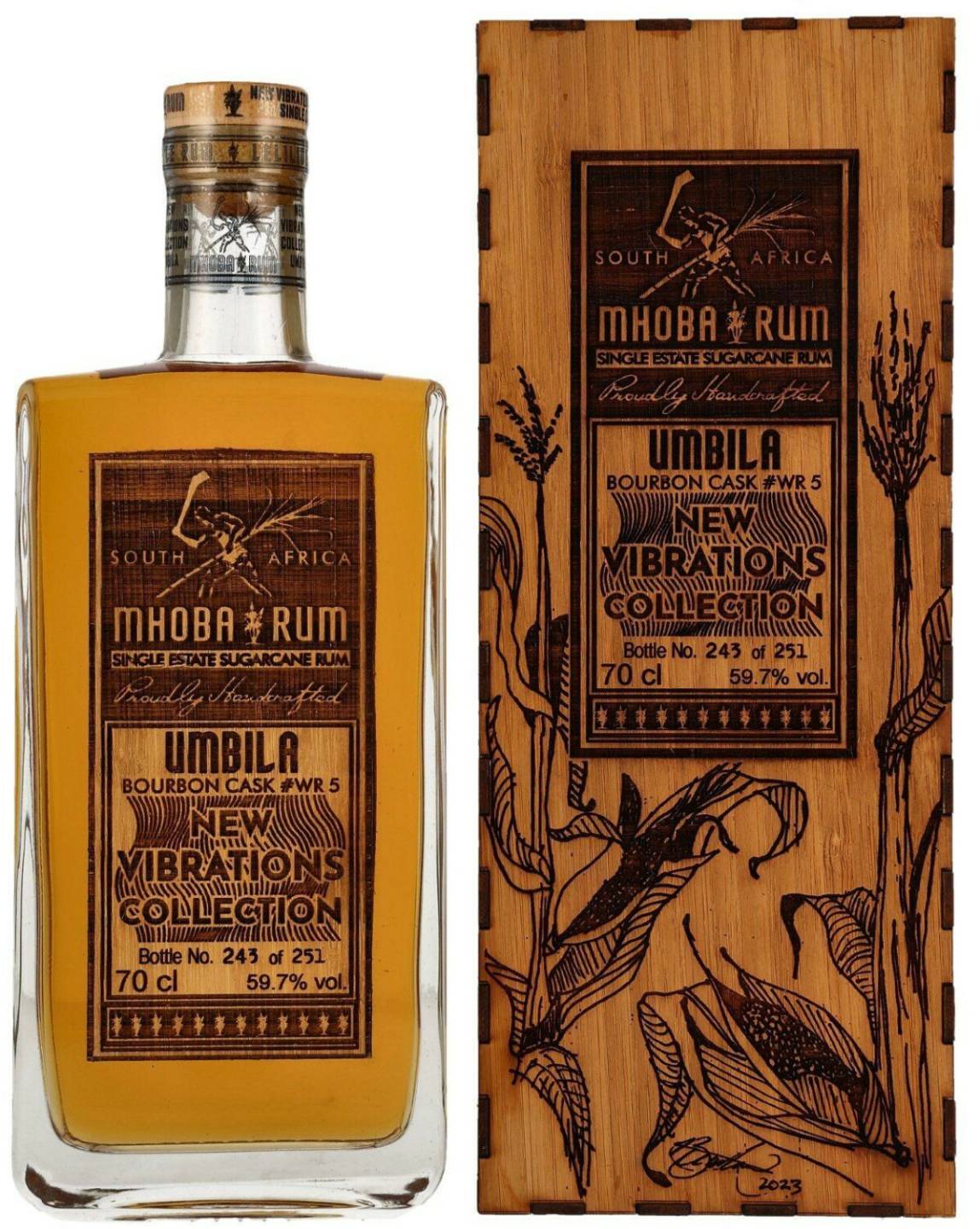 Rum Mhoba Umbila Bourbon Cask No. WR 5 New Vibrations Collection 0,7l 59,7%