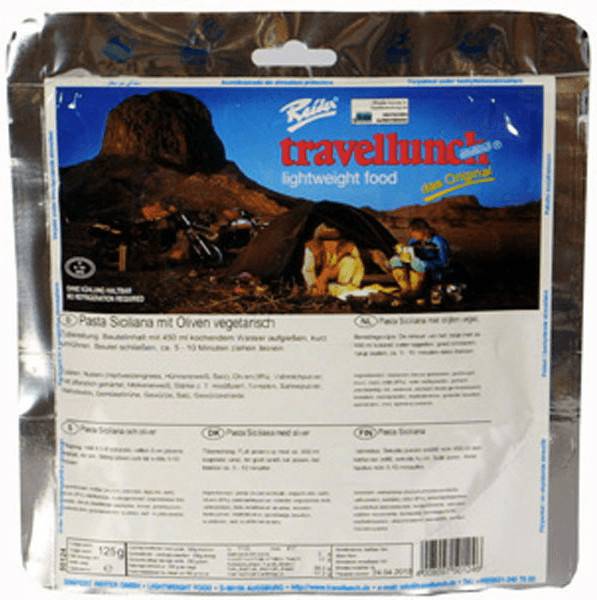 Fertiggerichte Travellunch Pasta Siciliana (250g)