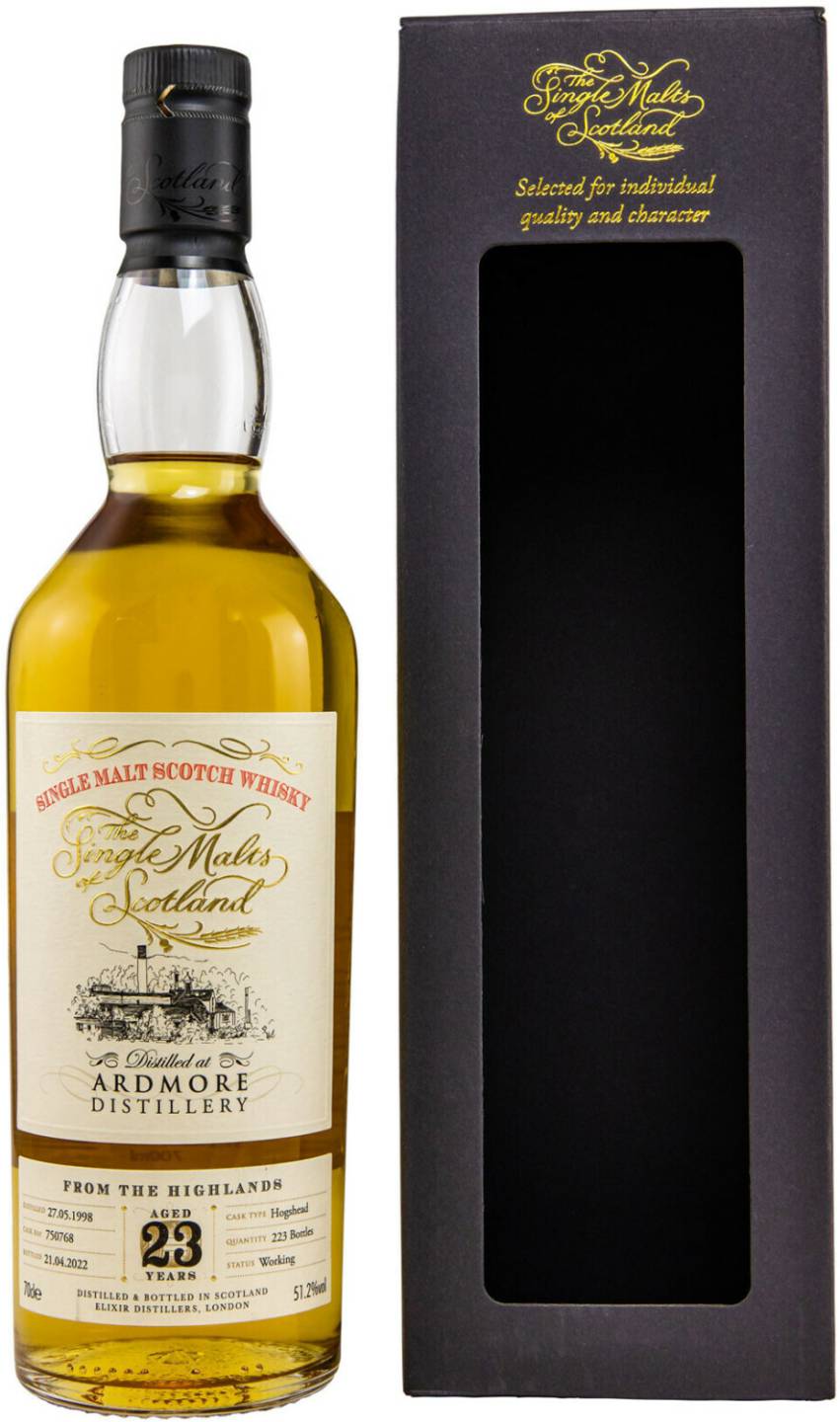 Whisky Ardmore 23 Jahre The Single Malts of Scotland 0,7l 51,2%