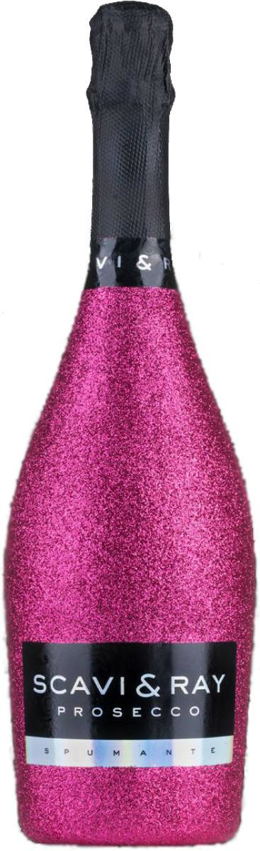 Scavi & Ray Prosecco Spumante0,75l Glitzer Pink Bling Edition Champagner, Sekt & Prosecco