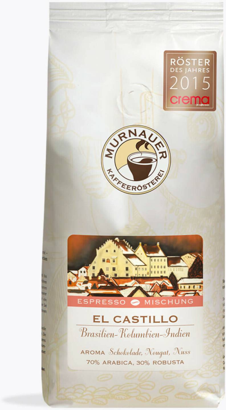 Murnauer Kaffeerösterei El Castillo ganze Bohne (1kg) Kaffee & Espresso