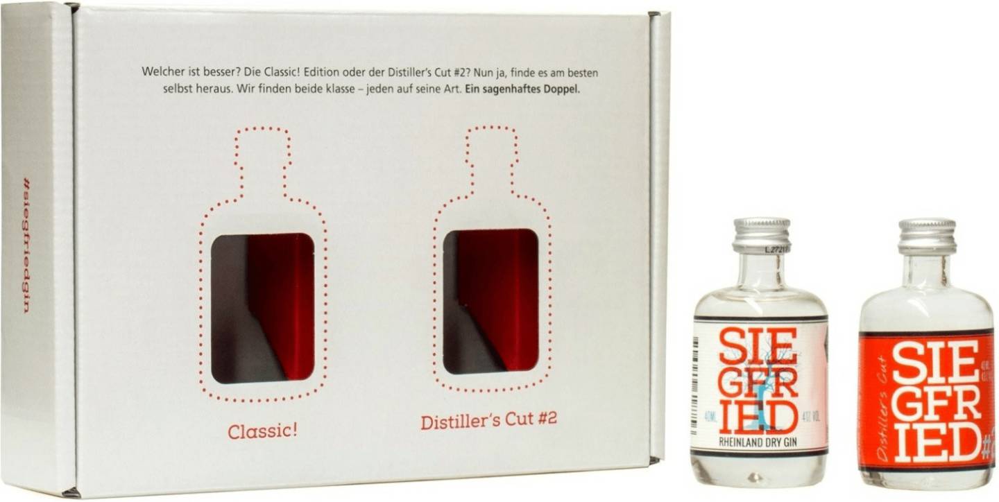 Siegfried Twinset Mini Gin Distillers Cut #2 + Classic 2x40ml Gin