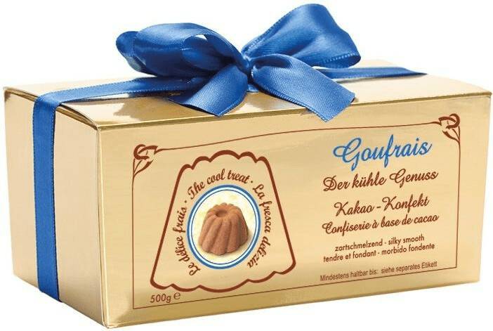 Goufrais Kakaokonfekt Schatzkiste (500g) Pralinen