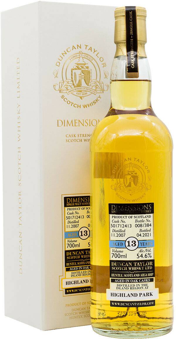 Duncan Taylor Dimensions Highland Park Aged 13 Years 2007/2021 Cask 501712413 Single Malt Scotch Whisky 0,7l 54,6% Whisky