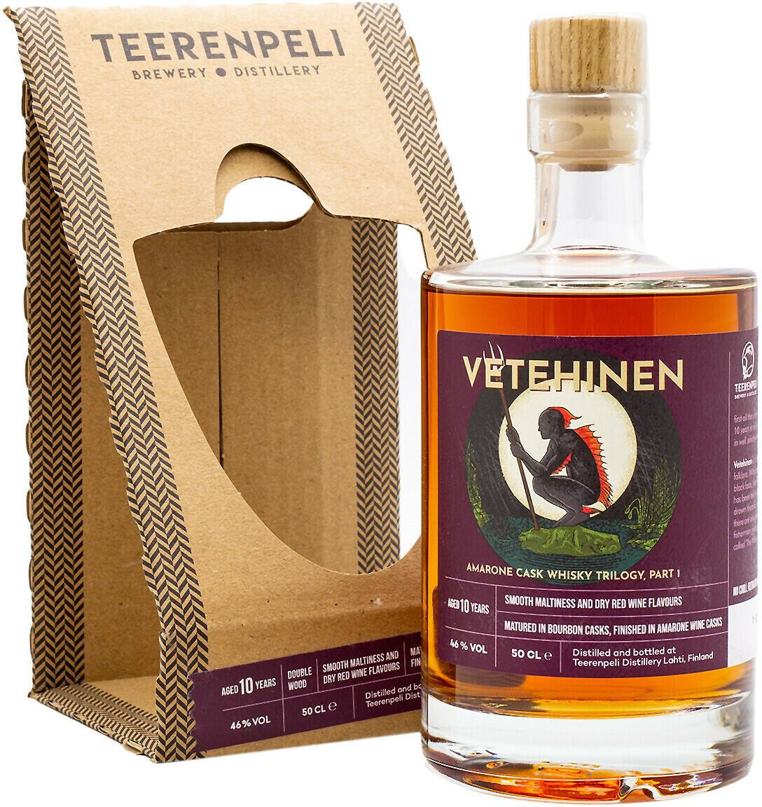 Whisky Teerenpeli 10 Jahre Vetehinen Amarone Cask Finish 0,5l 46%