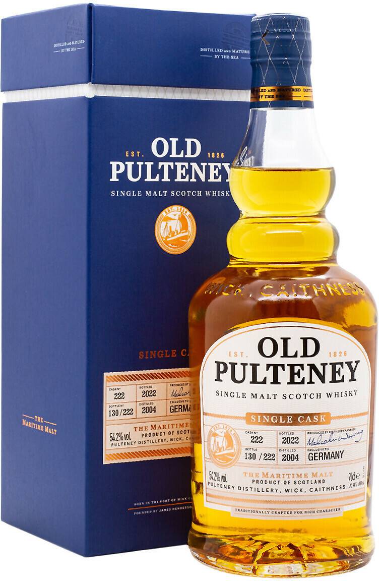 Whisky Old Pulteney 2004/2022 Cask 222 Germany Exclusive Single Malt Scotch Whisky 0,7l 54,2%