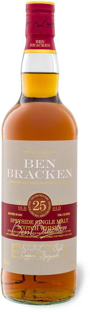 Ben Bracken 25 Years Speyside Single Malt Scotch Whisky 0,7l 41,9% Whisky