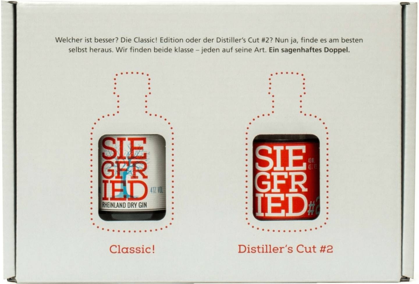 Siegfried Twinset Mini Gin Distillers Cut #2 + Classic 2x40ml Gin