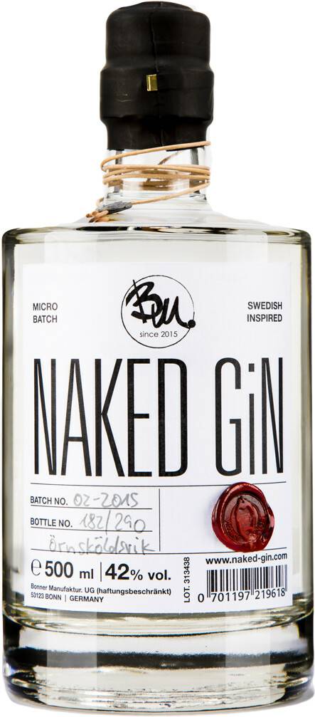 Bonner Manufaktur Naked Gin 42% 0,5l Gin