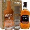 Jura 10 Jahre 40%0,7l Geschenkset mit 2 Gläsern Whisky