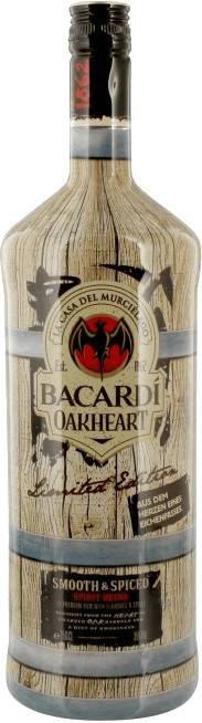 Spirituosen & Schnaps Bacardí Oakheart Spiced Limited Edition 1,5l (35%)