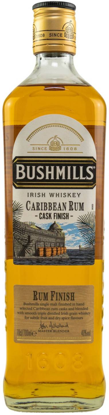 Bushmills Caribbean Rum Cask Finish Irish Whiskey 0,7l 40% Whisky