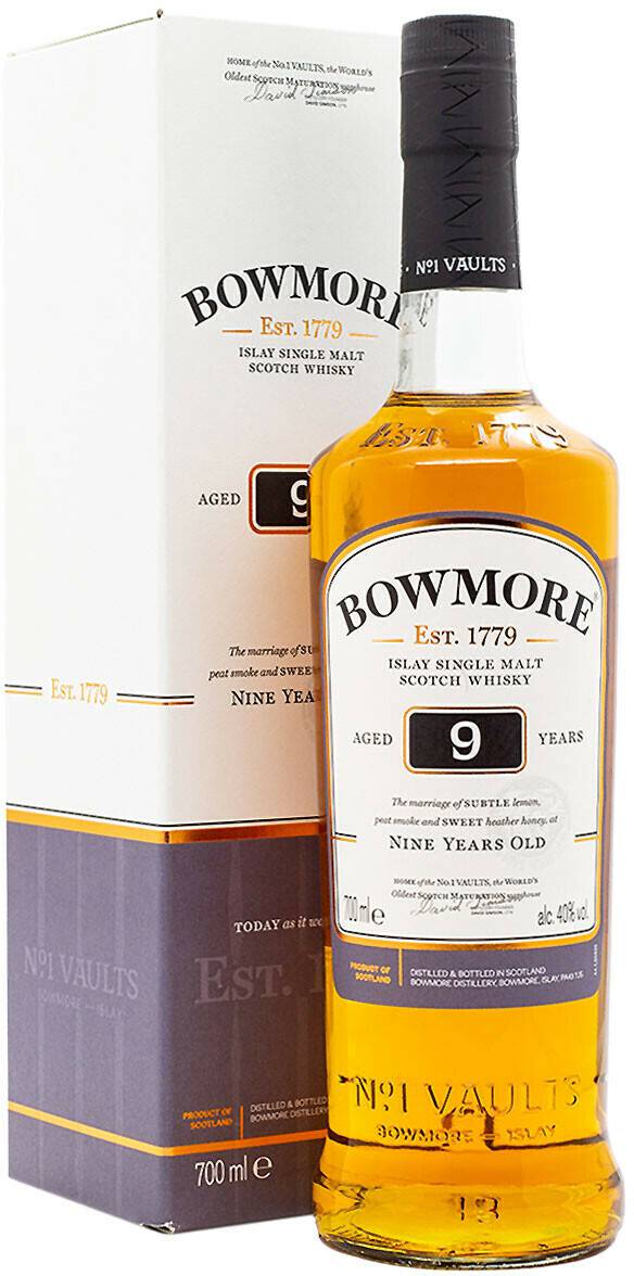 Bowmore Aged 9 Years Islay Single Malt Scotch Whisky 0,7l 40% Whisky