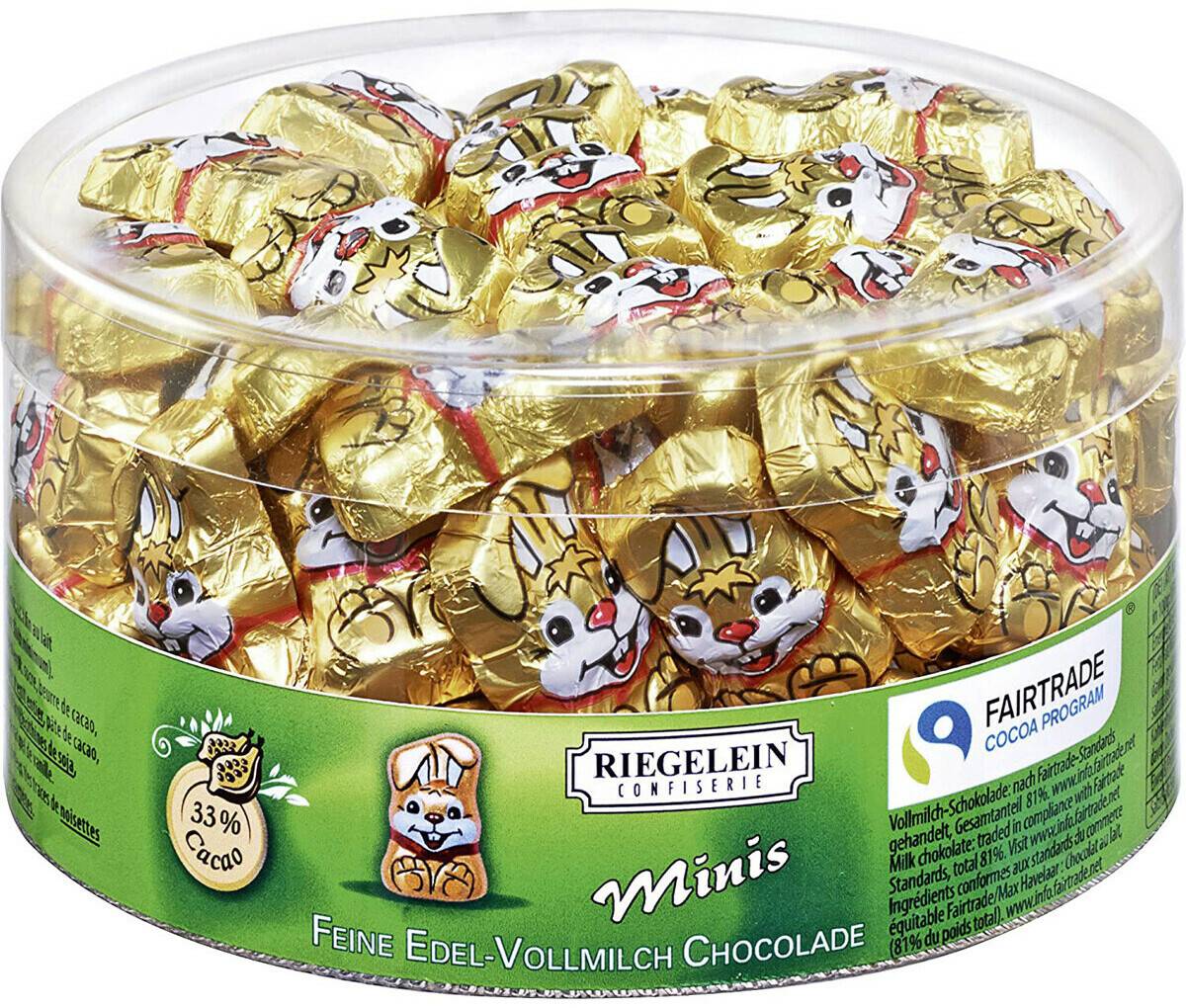 Schokolade Riegelein Gold-Knuddelhäschen Minis (80 x 5g)