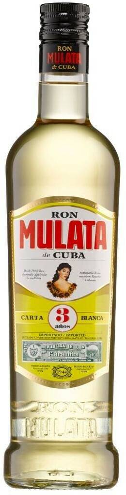 Rum Mulata Carta Blanca 3 Años 0,7l 40%