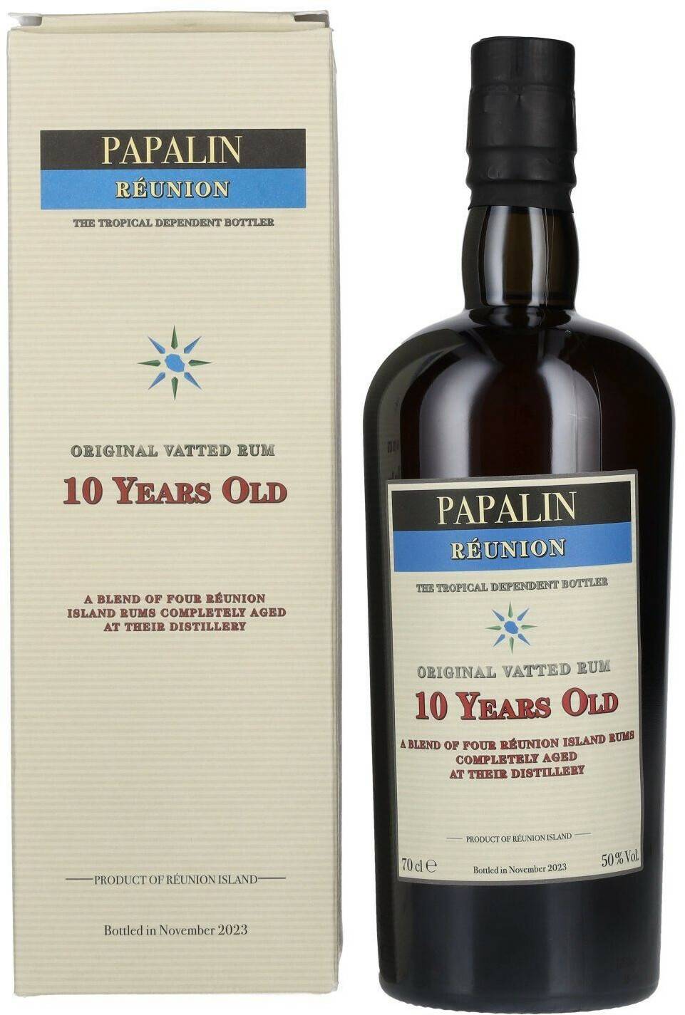 Papalin 10 Jahre Vatted Réunion Rum 2023 0,7l 50% Rum