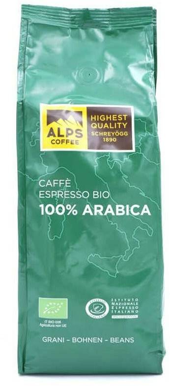 Alps Coffee Caffé Espresso Bio 100% Arabica (500g) Kaffee & Espresso