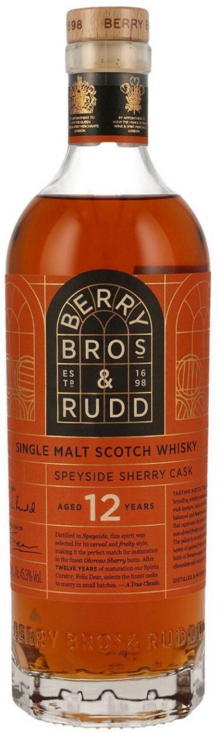 Berry Bros & Rudd 12 Jahre Speyside Sherry Cask 0,7l 45.3% Whisky