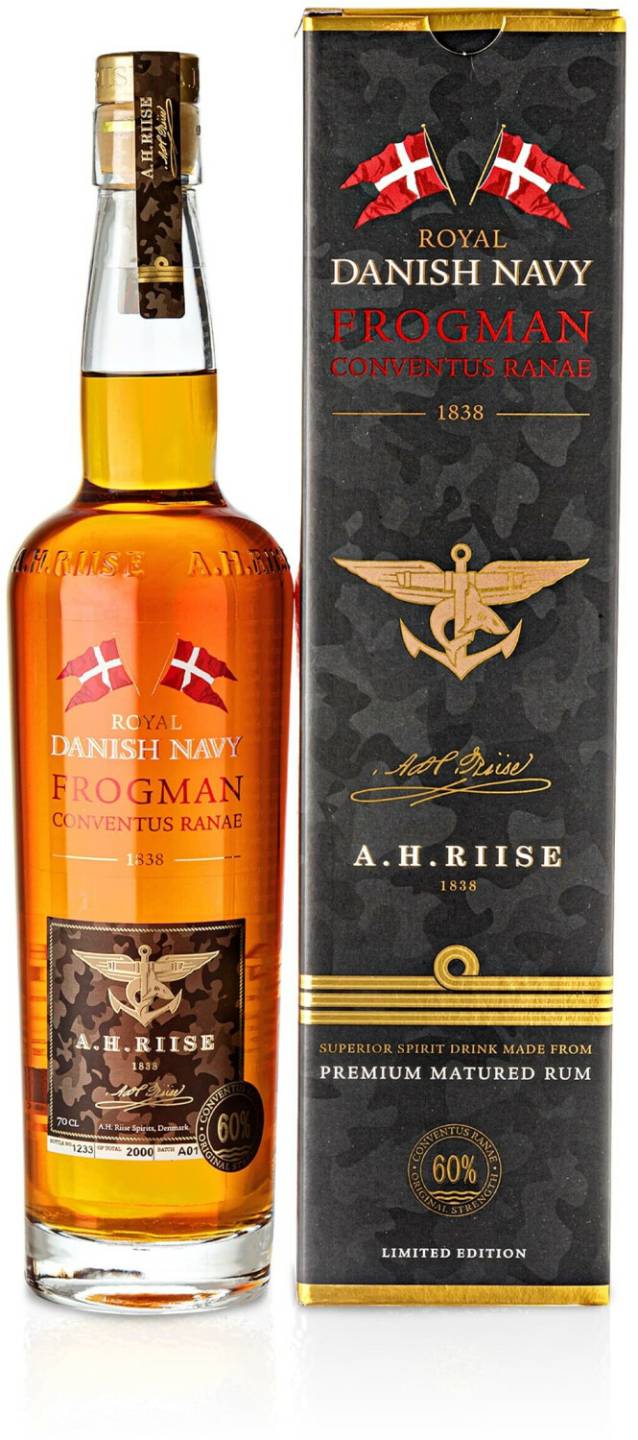 Rum A.H. Riise Royal Danish Navy Frogman Conventus Ranae 0,7l 60%