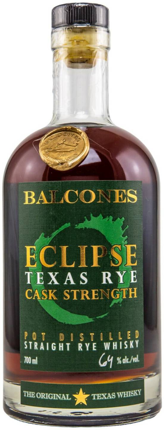 Whisky Balcones Eclipse Texas Rye Cask Strength 0,7l 64%