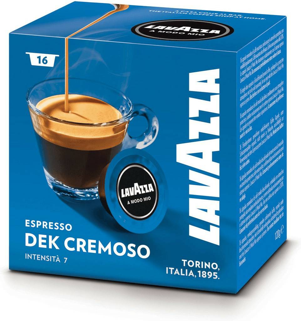 Lavazza A Modo Mio DEK Cremoso Capsules Lavazza A Modo Mio DEK Cremoso CapsulesEspresso Dek (16 Kapseln)