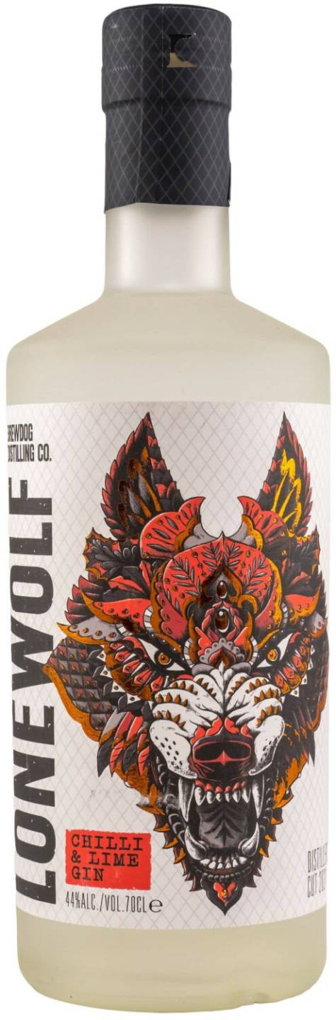 BrewDog LoneWolf Chili & Lime Gin 0,7l 44% Gin