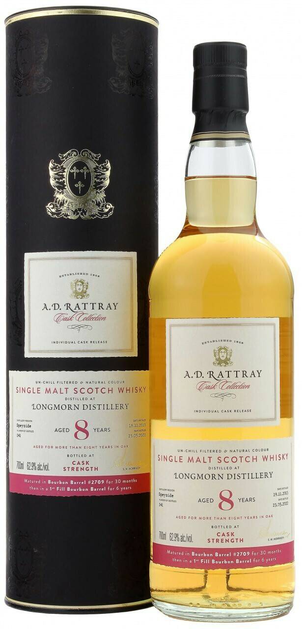 A.D. Rattray Longmorn 8 Jahre 2013/2022 0,7l 62,9% Whisky