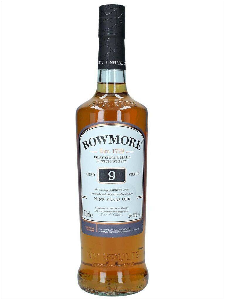 Bowmore Aged 9 Years Islay Single Malt Scotch Whisky 0,7l 40% Whisky