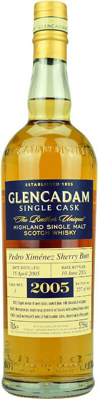 Glencadam Glencadam Aged 16 Years 2005/2021 Cask 1 Highland Single Malt Scotch Whisky 0,7l 57,5% Whisky