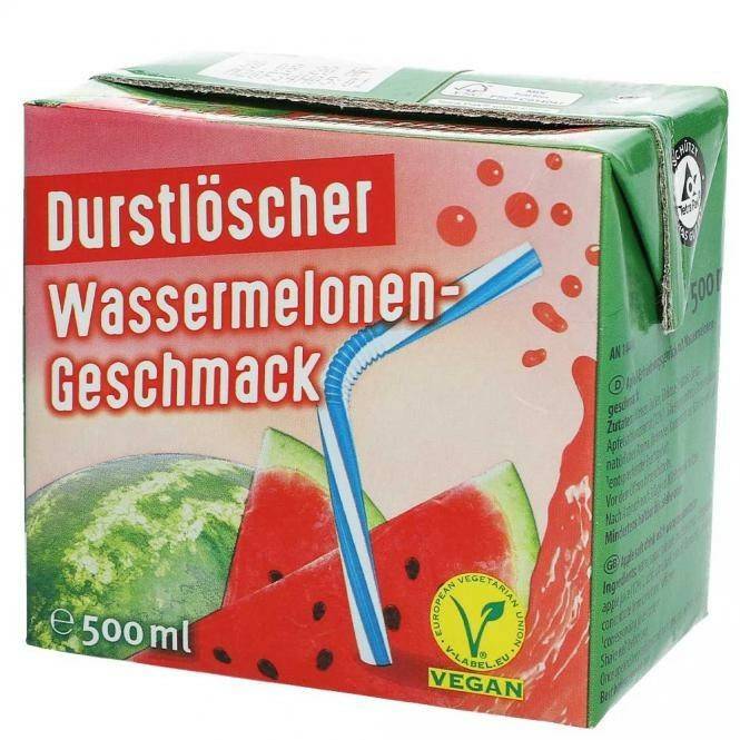 Softdrinks Durstlöscher Wassermelonen-Geschmack 0,5l