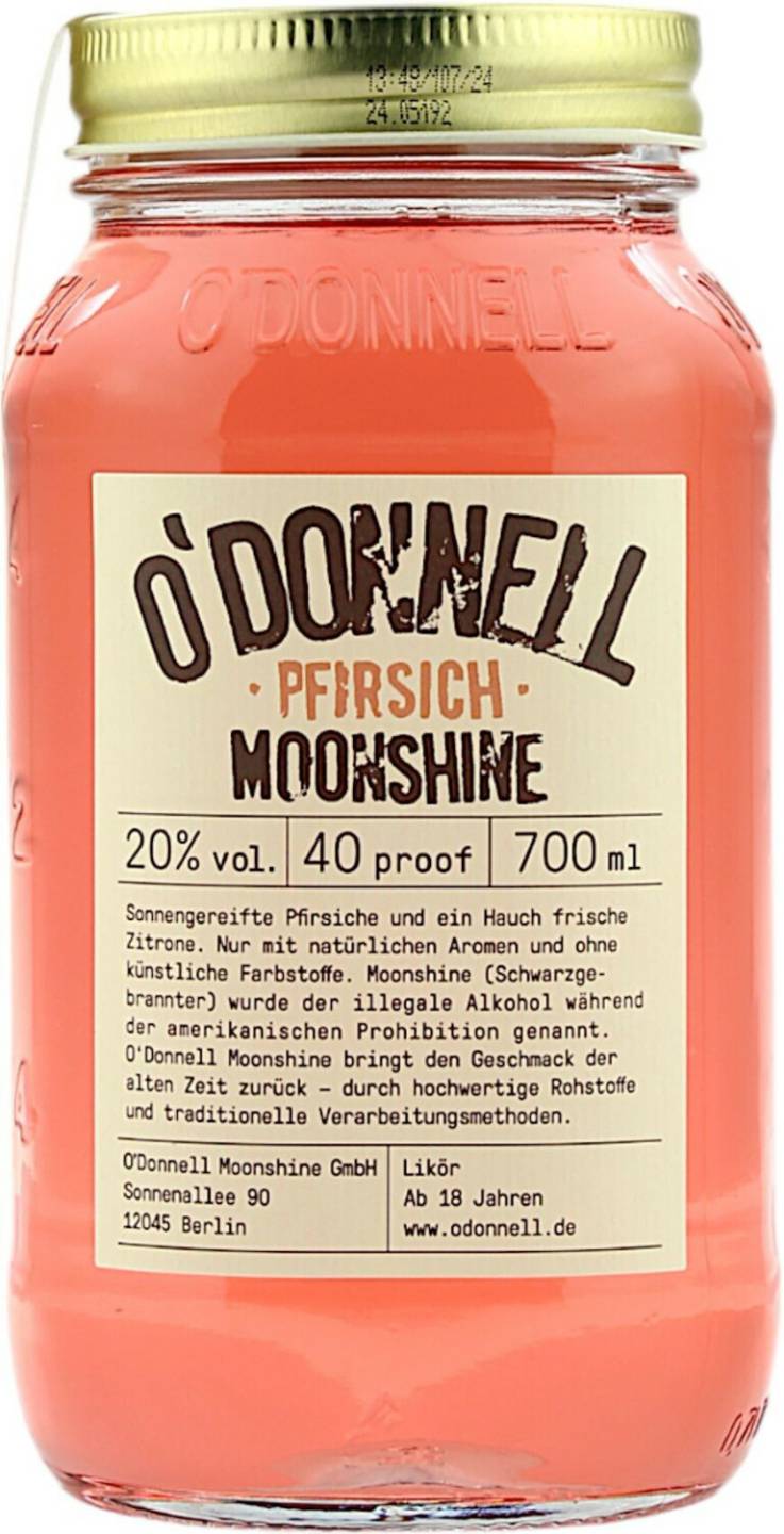 O'Donnell Pfirsich 0,7l 20% Liköre