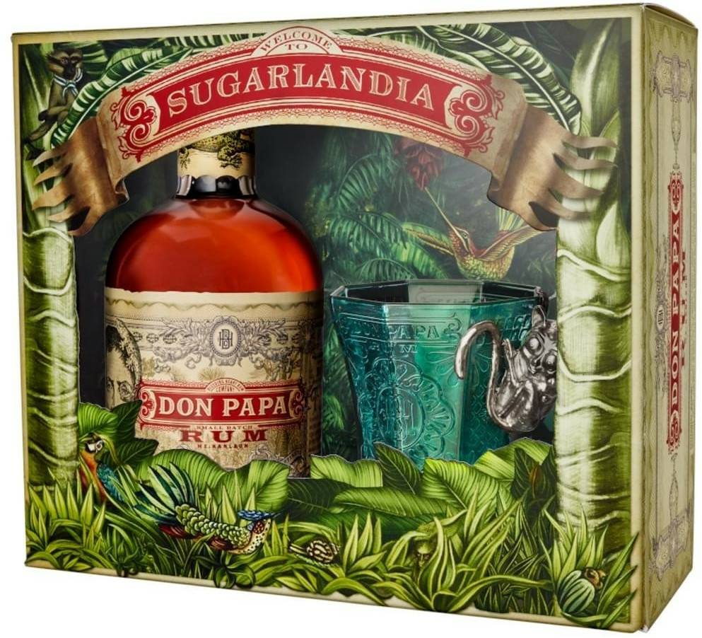 Rum Don Papa Rum 40%0,7l Geschenkset mit Glas