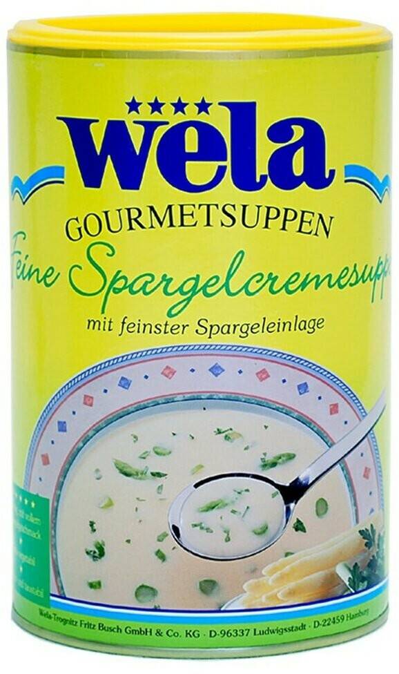 Fertiggerichte Wela Gourmetsuppen Spargelcremesuppe mit Spargeleinlage (5,25l)