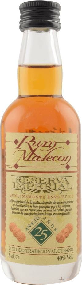 Rum Malecon Reserva Imperial 25 Jahre (40%)0,05l