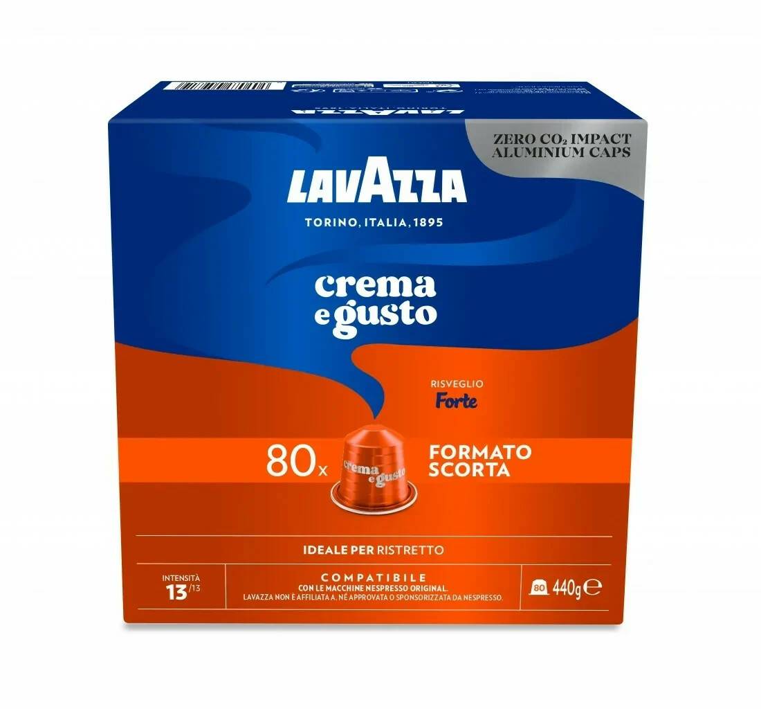 Kaffeekapseln & Pads Lavazza Crema e Gusto Forte Nespresso Compatible Capsules (80 cps)