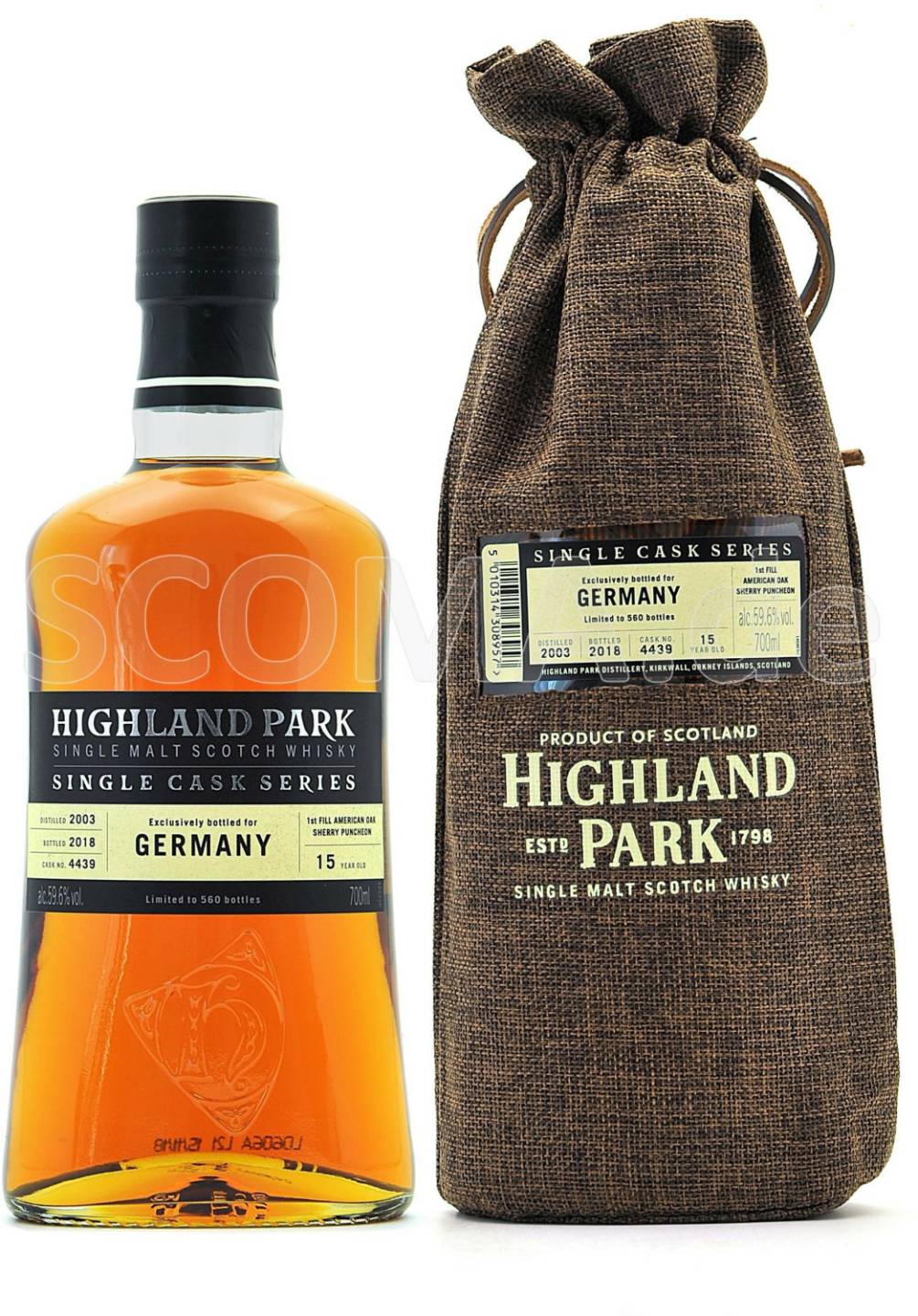 Highland Park 15 Years Single Cask Series Bottled for Germany 0,7l 59,6% Whisky